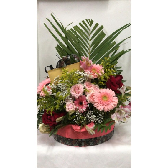 Cesta de flores do campo 